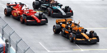 The drivers' parade in Miami was chaos. Image: Getty/Formula 1.