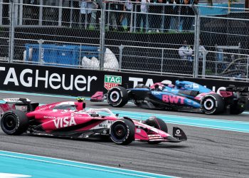 Jack Doohan has described the contact with Liam Lawson at the opening corner of the Miami Grand Prix as "unavoidable." Image: XPB Images.