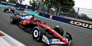 Fred Vasseur insists Ferrari "did a good job" in managing its drivers during the Miami Grand Prix. Image: XPB Images.