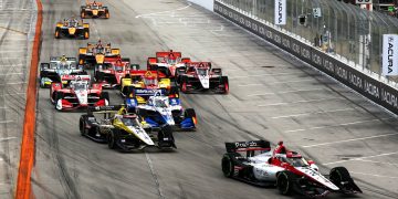 The start of the 2025 Grand Prix of Long Beach.
