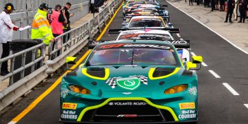 Liam Talbot aboard the Aston Martin